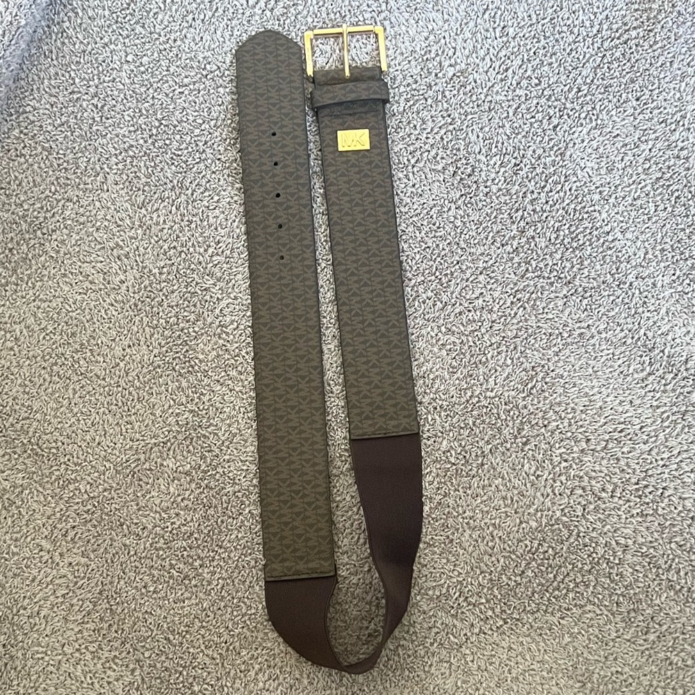 Michael Kors Brown monogram belt NWT